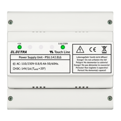 Sursa de alimentare Electra Touch Line PSU.142.ELG 14V 2A pentru sina DIN