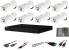 Sistem supraveghere exterior Dahua cu 8 camere 2MP Starlight IR 80m