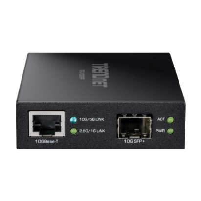 Mediaconvertor 10G SFP+ RJ45 la fibra optica TRENDnet TFC-10GSFP