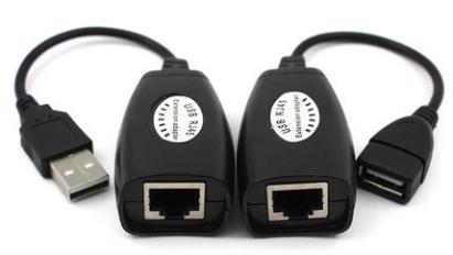 Extender USB la RJ45 50 m, kit prelungitor USB prin cablu UTP