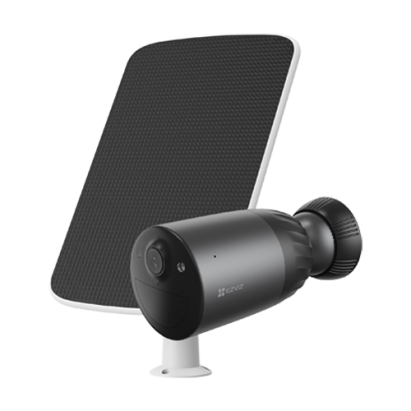 Camera de supraveghere 4K EZVIZ BC1c cu Wi‑Fi 6, panou solar si baterie