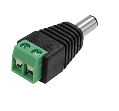 Mufa alimentare tata 5.5x2.1 mm cu surub pentru 12V