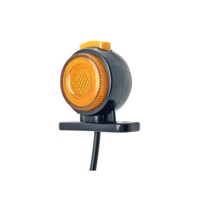 Lampa gabarit LED rotunda auto 12V/24V, portocaliu-rosu, cod SPT020DPR