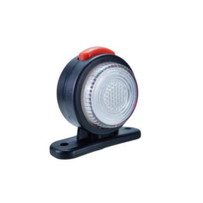 Lampa gabarit LED rotunda auto alb-rosu 12V/24V pentru pozitie