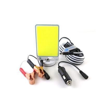 Lampa LED auto COB 15W magnetică 12V cu mufă brichetă și clești baterie