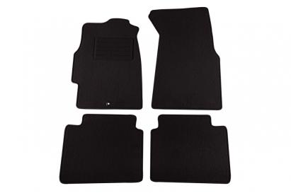 Mochete de podea din carpetă cu două straturi, potrivite pentru Honda Civic 1995-1998, 3 uși, set de 4 bucăți, negre Performance AutoTuning