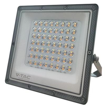 Proiector LED V-TAC 50W CCT 3 in 1, 5000 lm, IP65, aluminiu gri