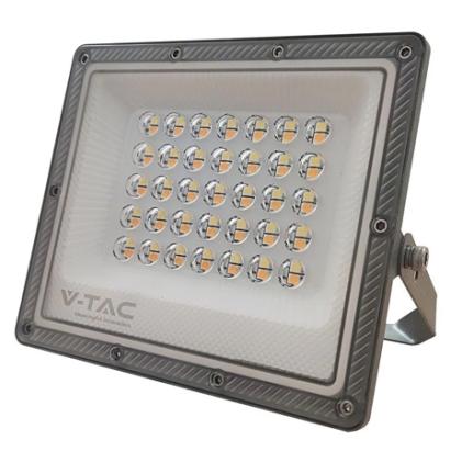 Proiector LED V-TAC 30W CCT 3 în 1, 2350 lm, IP65, aluminiu gri