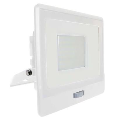 Reflector LED 50W V-TAC cu senzor de miscare, 6400K, IP65, alb