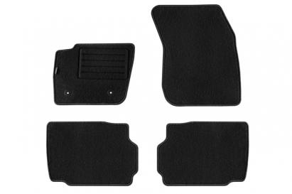 Mochete din covor cu două straturi, potrivite pentru Ford Mondeo 2014-2022, din țesătură Rex, set de 4 bucăți, negru Performance AutoTuning