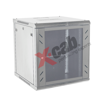Cabinet metalic de perete 19", tip rack wallmount, 18U 600x600 mm, Xcab S Gri NewTechnology Media
