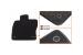Mochete textile cu trei straturi, potrivite pentru VW Passat B8 sedan, break, hibrid GTE după 2014, set de 4 bucăți, negru Performance AutoTuning