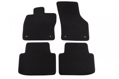 Mochete textile cu trei straturi, potrivite pentru VW Passat B8 sedan, break, hibrid GTE după 2014, set de 4 bucăți, negru Performance AutoTuning