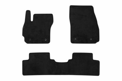 Mochete textile cu trei straturi, potrivite pentru Mazda 5 2010-2018, cu 5 sau 7 locuri, din 3 părți, negre Performance AutoTuning