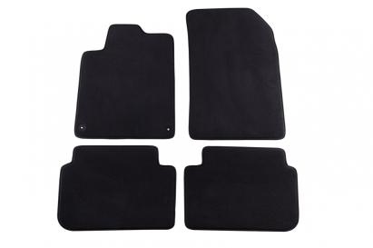 Mochete textile cu trei straturi potrivite pentru Peugeot 407 sedan, break 2004-2011, set de 4 bucăți, negru Performance AutoTuning