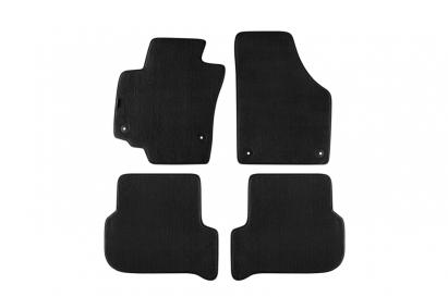 Mochete textile cu trei straturi, potrivite pentru Skoda Yeti 2009-2017, set de 4 bucăți, negre Performance AutoTuning