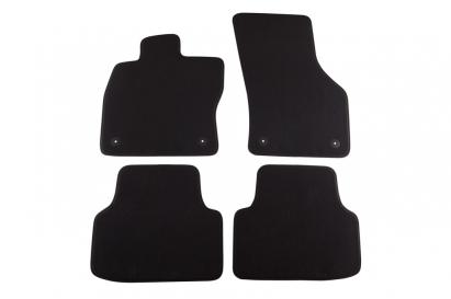 Mochete textile cu trei straturi, potrivite pentru Skoda Octavia sedan, combi 2013-2020, set de 4 bucăți, negru Performance AutoTuning