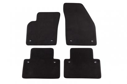 Mochete textile cu trei straturi, potrivite pentru Volvo S40, V50 2004-2012, C30 2006-2013, set de 4 bucăți, negru Performance AutoTuning