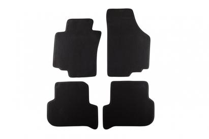 Mochete textile cu trei straturi potrivite pentru Seat Leon 2005-2008, set de 4 bucăți, negru Performance AutoTuning