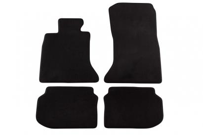 Mochete textile cu trei straturi, potrivite pentru BMW Seria 5 F10 sedan, F11 touring 2010-2013, set de 4 bucăți, negru Performance AutoTuning