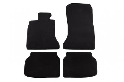 Mochete textile cu trei straturi potrivite pentru BMW Seria 7 F01 2008-2015 bază scurtă, set de 4 bucăți, negru Performance AutoTuning