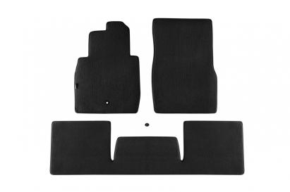 Tălpi de podea textile cu trei straturi, potrivite pentru Mercedes G-Class W463 1990-2018, din 3 piese, negre Performance AutoTuning