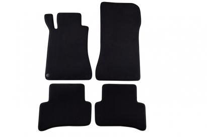 Mochete textile cu trei straturi potrivite pentru Mercedes C-Class W203 sedan, break 2002-2007, set de 4 bucăți, negru Performance AutoTuning