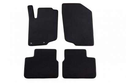 Mochete textile cu trei straturi potrivite pentru Peugeot 207 hatchback, combi 2006-2012, set de 4 bucăți, negru Performance AutoTuning