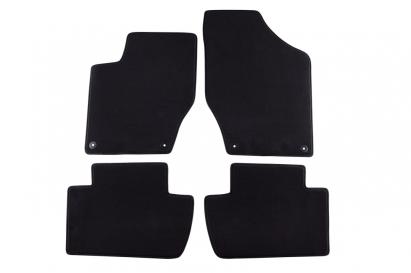 Mochete textile cu trei straturi, potrivite pentru Peugeot 308 hatchback, break 2007-2014, set de 4 bucăți, negru Performance AutoTuning