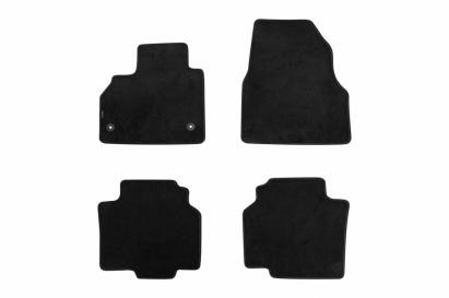 Mochete textile cu trei straturi, potrivite pentru Renault Kangoo după 2008, Kangoo ZE după 2012, cu 5 locuri, set de 4 bucăți, negru Performance AutoTuning