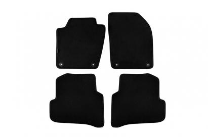 Mochete textile cu trei straturi, potrivite pentru Skoda Fabia hatchback, combi după 2014, set de 4 bucăți, negru Performance AutoTuning