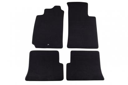 Mochete textile cu trei straturi potrivite pentru Renault Megane Coach Cabrio 1996-2002, 3 uși, set de 4 bucăți, negru Performance AutoTuning