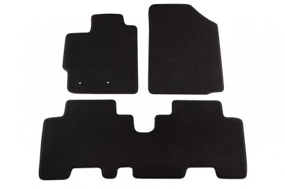 Tălpi textile cu trei straturi, potrivite pentru Toyota Yaris 2005-2011, Urban Cruiser 2009-2016, 3-5 uși, din 3 piese, negre Performance AutoTuning