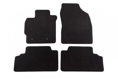 Mochete textile cu trei straturi, potrivite pentru TOYOTA AURIS 2007-2010, set de 4 bucăți, negre Performance AutoTuning