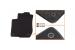Tapițerie de podea textilă în trei straturi, potrivită pentru Skoda Octavia 1999-2002, set de 4 bucăți, negru Performance AutoTuning