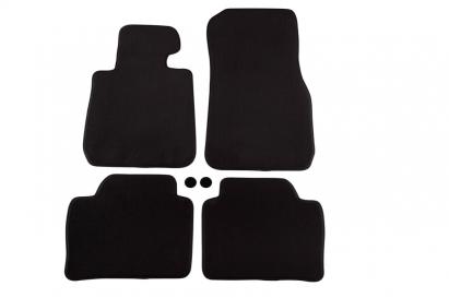 Mochete textile cu trei straturi potrivite pentru BMW Seria 3 F30 sedan, F31 touring 2012-2019, set de 4 bucăți, negru Performance AutoTuning