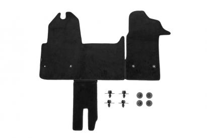 Mochete textile cu trei straturi, potrivite pentru Renault Master după 2010, din 3 părți, negre Performance AutoTuning