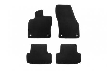 Tălpi de podea textile cu trei straturi, potrivite pentru Skoda Karoq după 2017, set de 4 bucăți, negre Performance AutoTuning