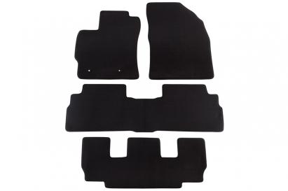 Mochete textile cu trei straturi, potrivite pentru Toyota Verso 2009-2013, cu 7 locuri, set de 4 bucăți, negru Performance AutoTuning