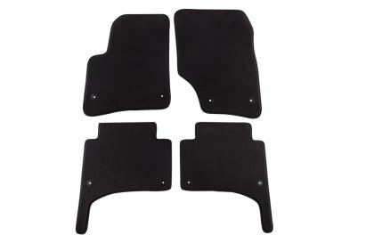 Mochete textile cu trei straturi, potrivite pentru VW Touareg 2002-2010, cu găuri rotunde, set de 4 bucăți, negru Performance AutoTuning