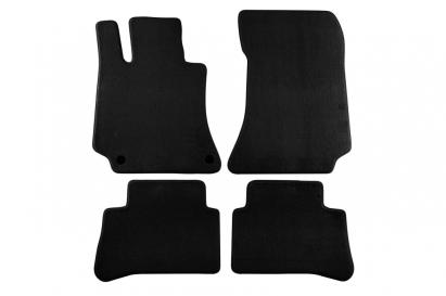 Mochete textile cu trei straturi potrivite pentru Mercedes E-Class W212 sedan, break 2009-2016, CLS C218, X218 Shooting Brake 2011-2018, set de 4 bucăți, negru Performance AutoTuning