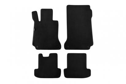 Mochete textile cu trei straturi, potrivite pentru Mercedes E-Class C207 Coupe, A207 Cabriolet 2009-2017, set de 4 bucăți, negru Performance AutoTuning