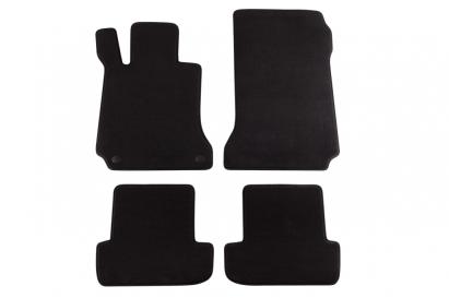 Mochete textile cu trei straturi potrivite pentru Mercedes C-Class W204 Coupe 2011-2015, set de 4 bucăți, negru Performance AutoTuning