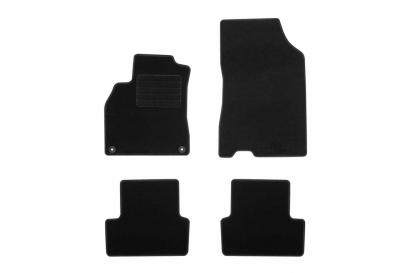 Mochete textile de la Rigum potrivite pentru Renault Fluence 2010-2015, set de 4 bucăți, negru Performance AutoTuning