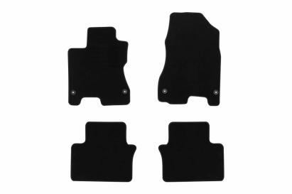 Mochete textile de la Rigum potrivite pentru Renault Koleos 2008-2015, set de 4 bucăți, negru Performance AutoTuning