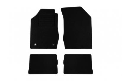 Mochete textile de la Rigum potrivite pentru Renault Clio 2005-2012, set de 4 bucăți, negru Performance AutoTuning