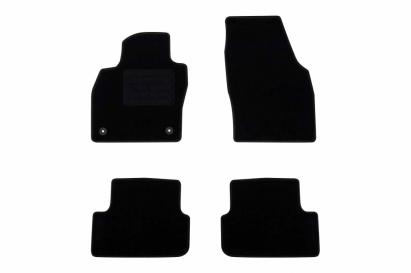 Mochete textile de podea de la Rigum potrivite pentru Seat Arona după 2017, set de 4 bucăți, negru Performance AutoTuning