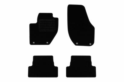 Mochete textile de la Rigum potrivite pentru Volvo V40 2012-2019, set de 4 bucăți, negru Performance AutoTuning
