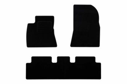 Mochete textile de la Rigum potrivite pentru Tesla Model 3 după 2017, set de 3 piese, negru Performance AutoTuning