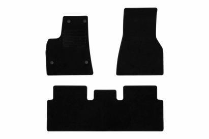 Mochete textile de la Rigum potrivite pentru Tesla Model S 2012-2016, set de 3 piese, negru Performance AutoTuning